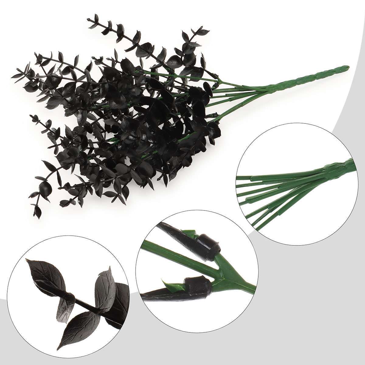 Artificial Eucalyptus Leaves Stem Garland Wreath For Halloween Party Office&Home