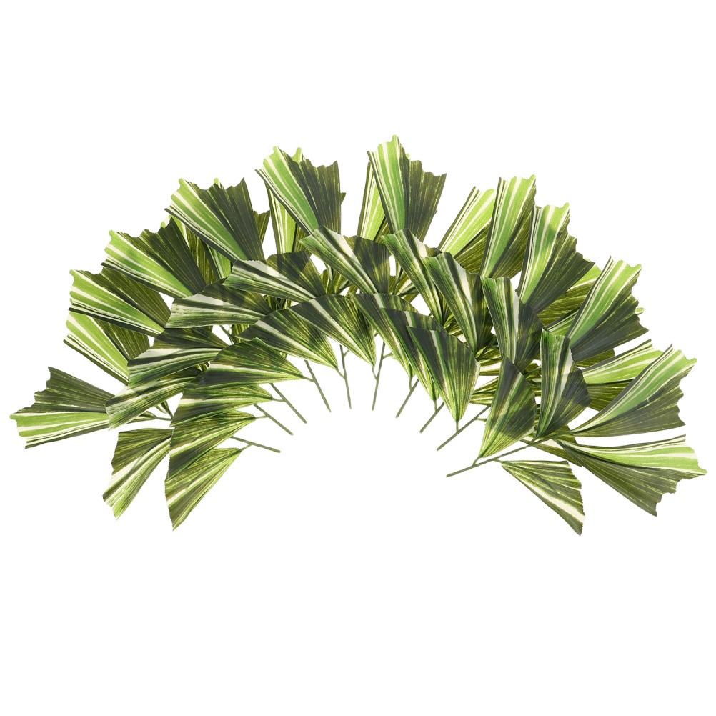 10 PCS Artificial Greenery Stems for Vase Leaves Crafts Palm Leaf