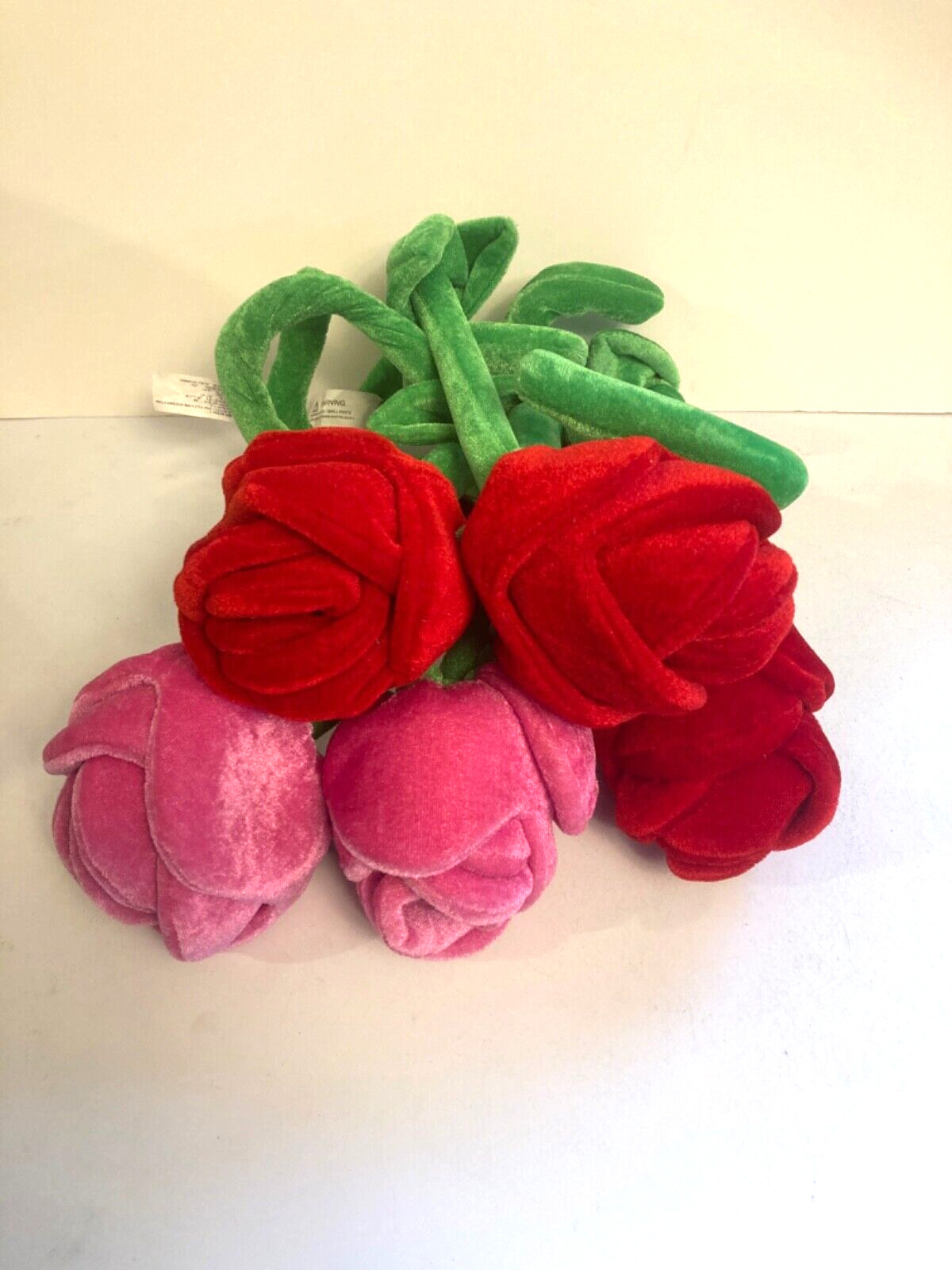 22″ Wired Bendable Long Stem Plush Fabric Rose Red Pink Gifts Pick One
