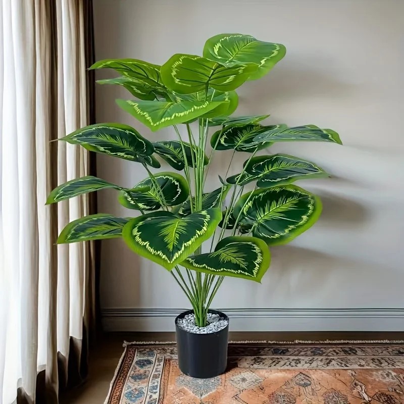 24 Leaves Giant Artificial Plant Tree Indoor Outdoor All Season Home Party Decor