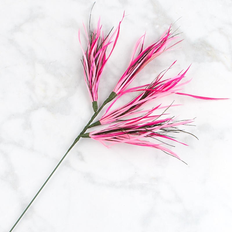 Factory Direct Craft Colorful Pink Feather Accenting Sprays | 2 Sprays