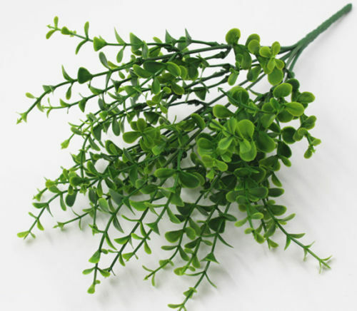 Hot Sale Green Plant Silk Leaf Foam Fake Artificial Foliage Flowers Home Decor