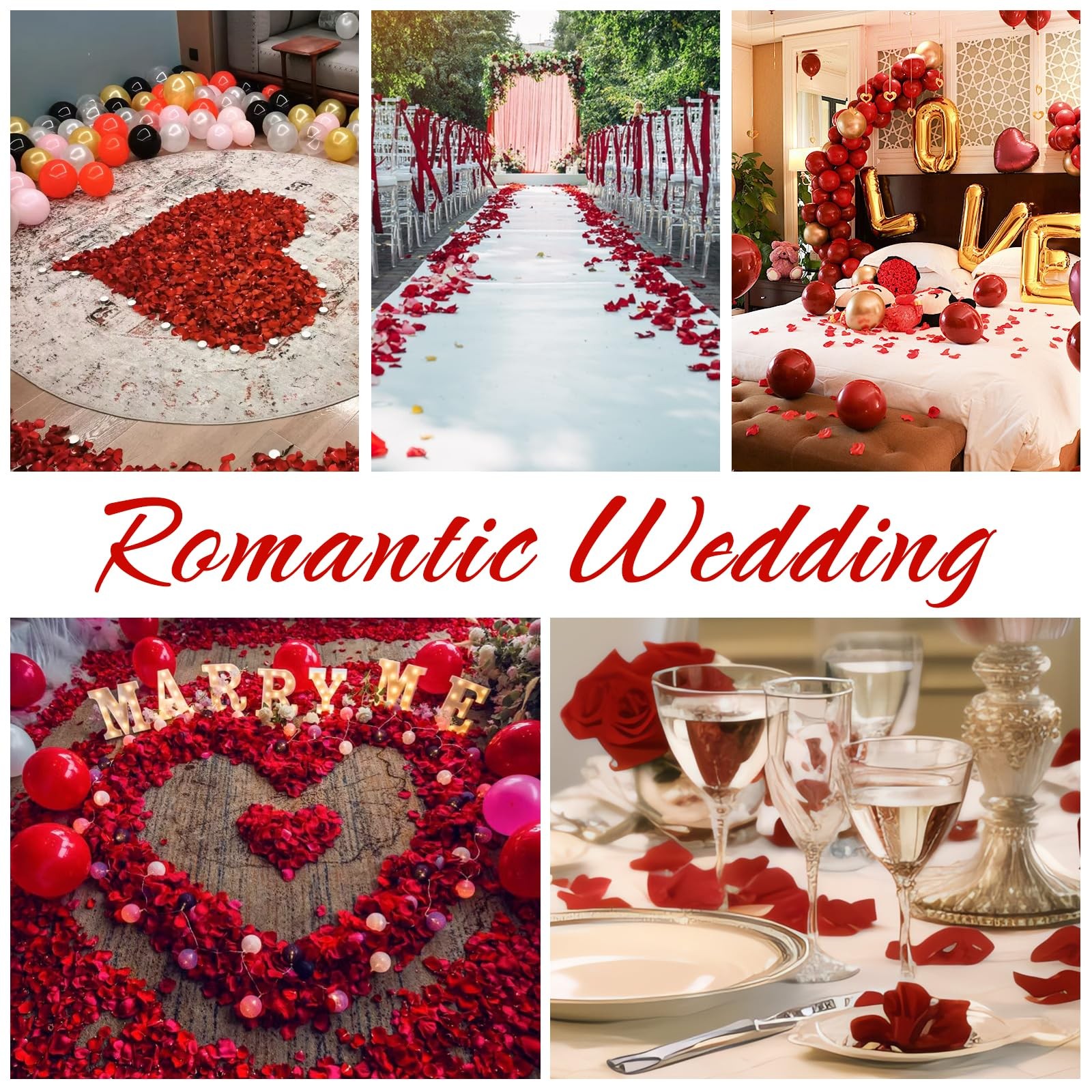 100g 3.5oz Real Red Dried Rose Petals Freeze Preserved Confetti Valentine