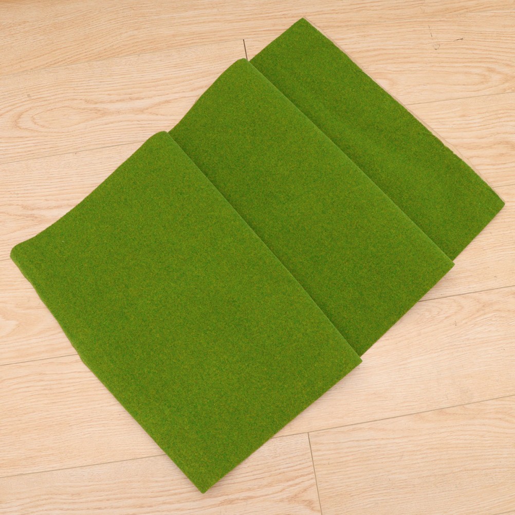 100 CM Artificial Grass Mat for Model Trains Green Turf Paper Lawn