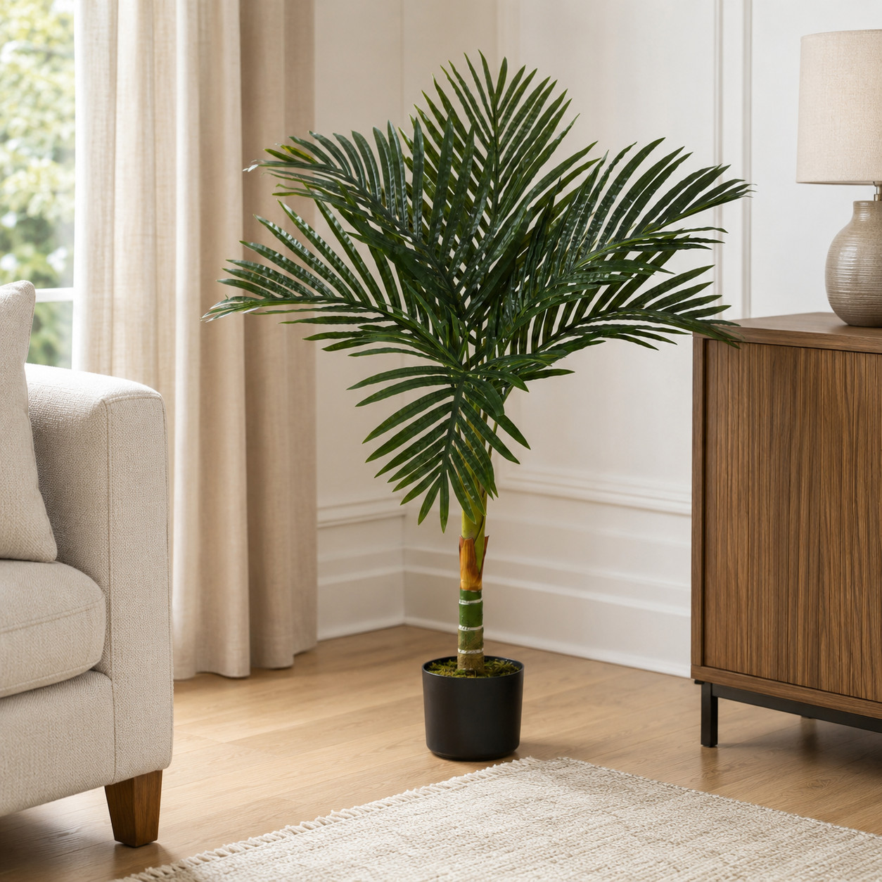 3′ Golden Cane Artificial Palm Tree