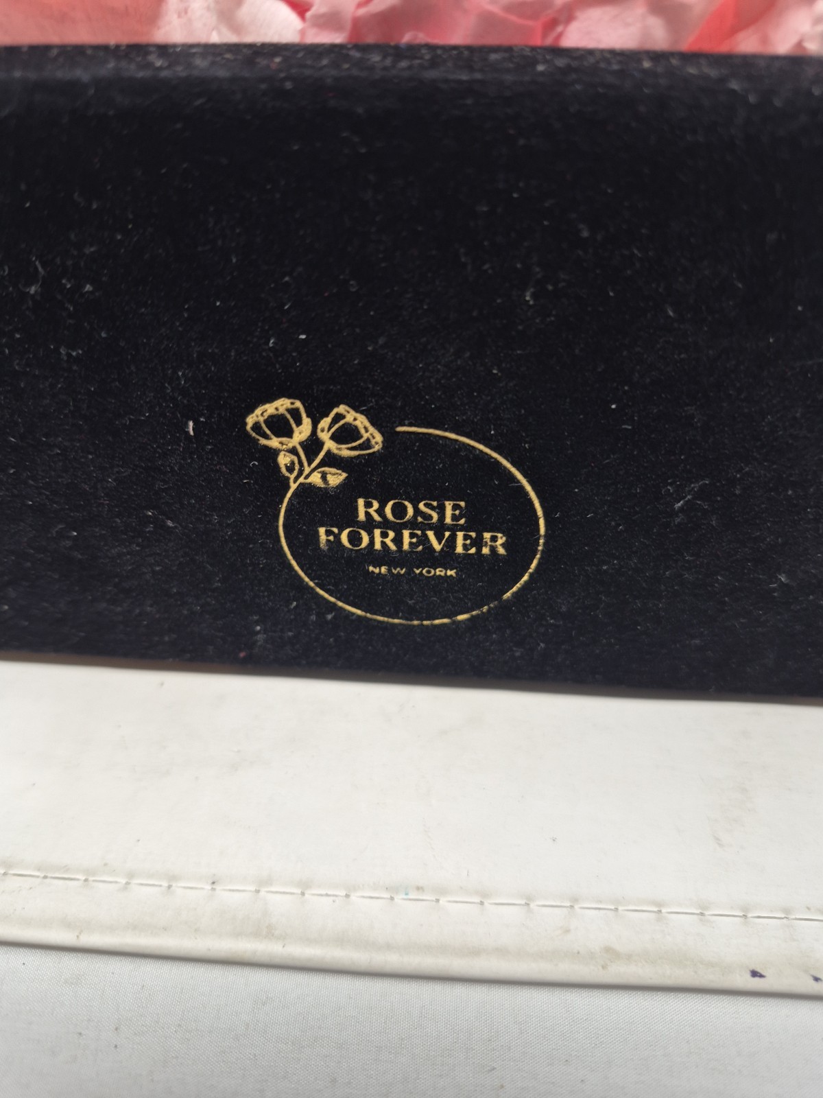 Rose Forever New York – Real Preserved 9 Pink Roses Black Square Velvet Box