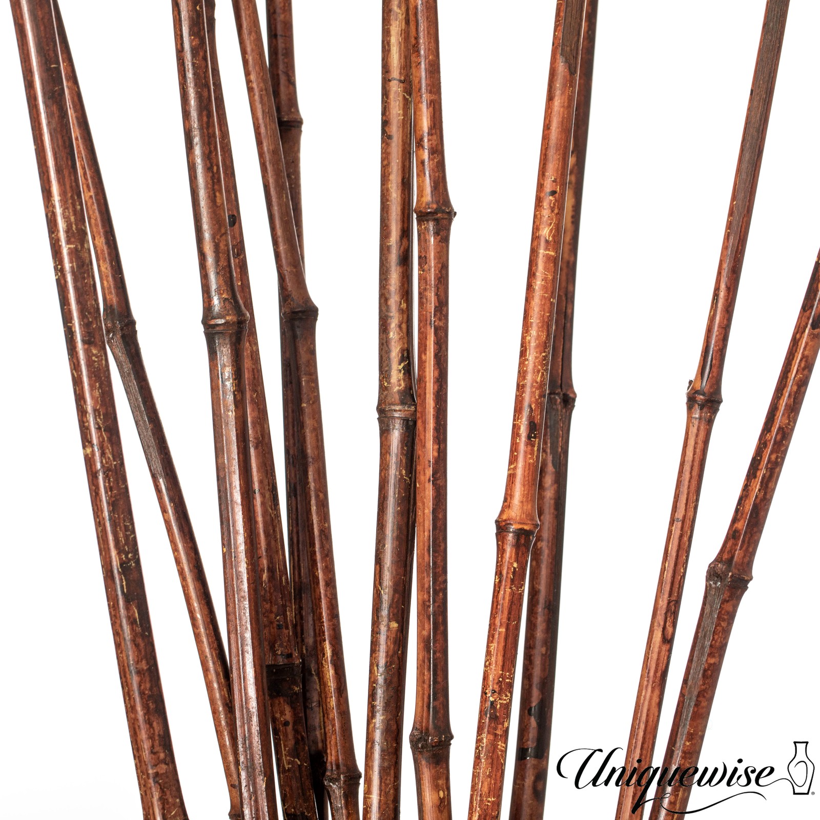 Uniquewise 43″ Set of 12 Bamboo Stick Fillers Natural Decorative Stems for Vase