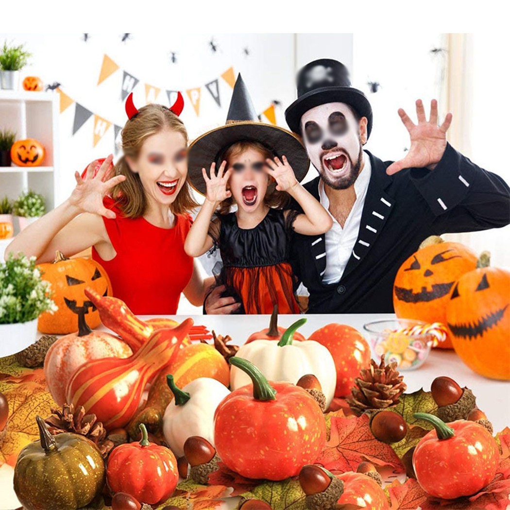 Artificial Pumpkin Harvest Autumn Thanksgiving Wreath Banquet Party Decor