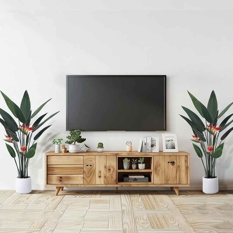 Artificial Bird of Paradise Plant Decorative Faux Tree Indoor Outdoor Home Decor