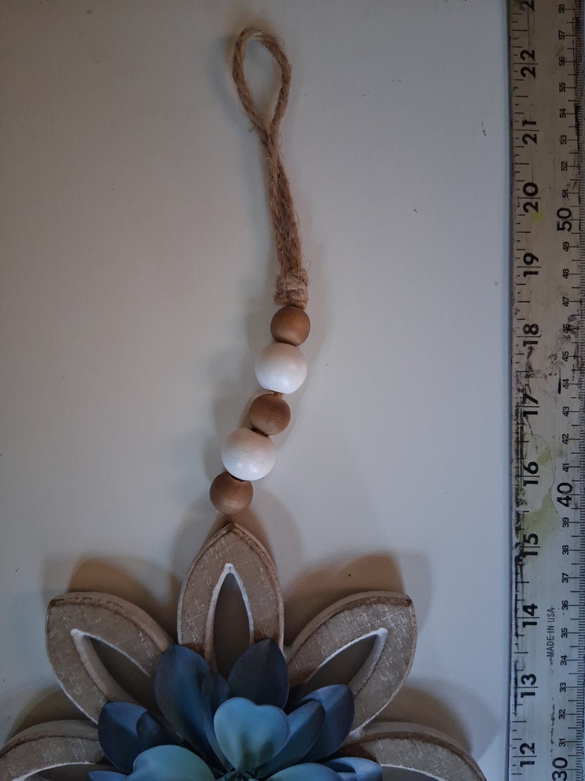 Gorgeous BOHO wall Decor Hanging Flower Blue Center Lotus Flower