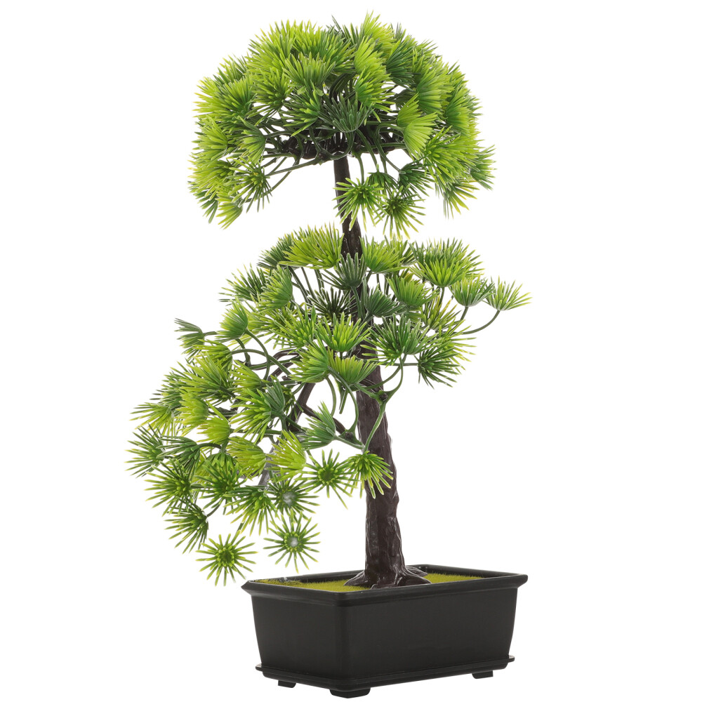 Artificial Pine Tree Ornament Plant Potted Bonsai Decoration Lifelike Potted