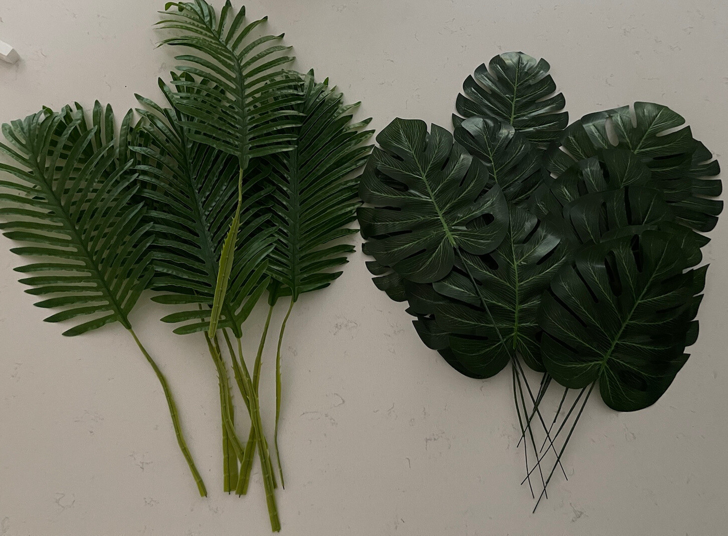 Artificial Tropical Palm Leaves Wedding Baby Shower Party Green Jungle 26 Asst.