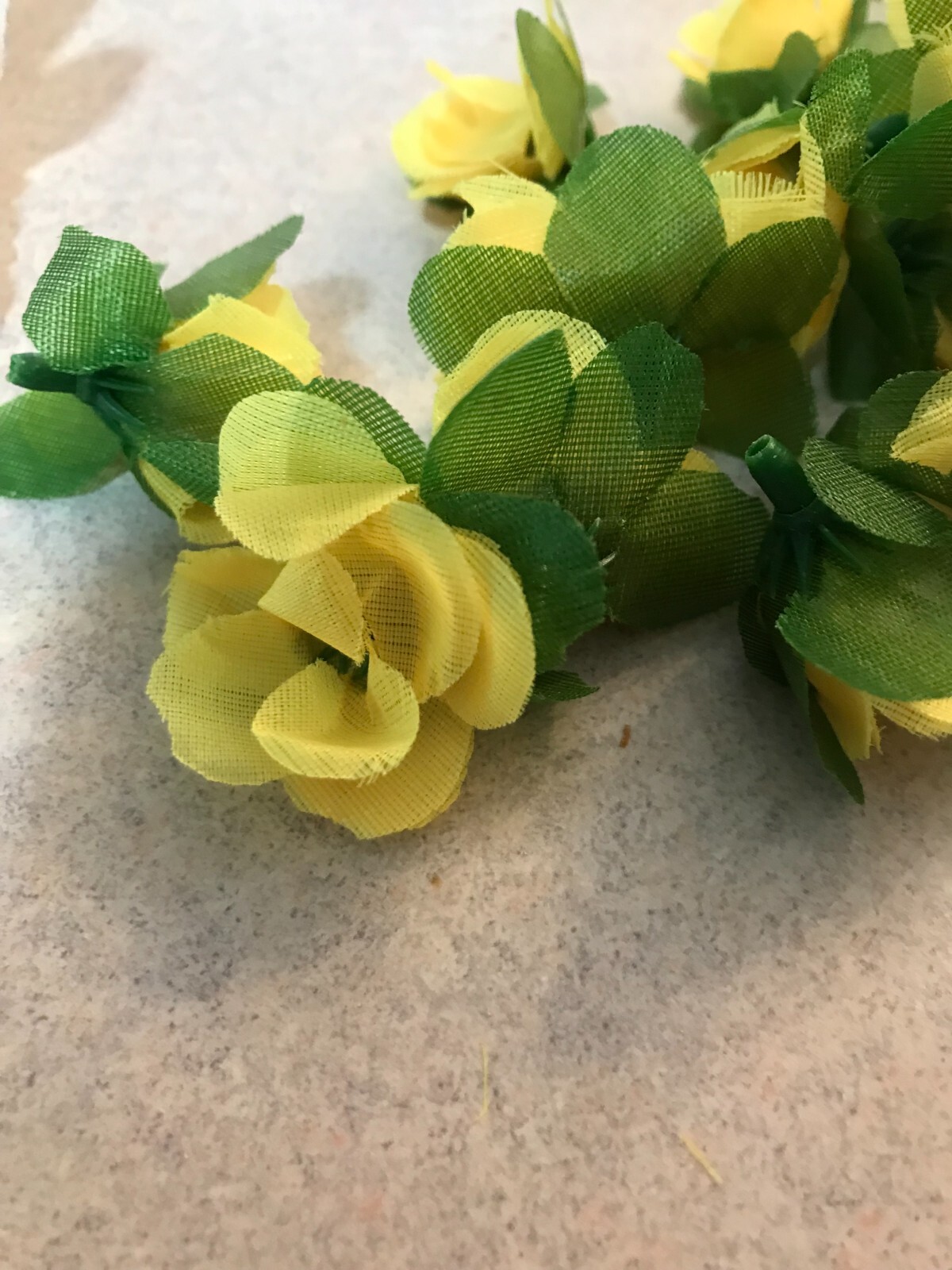 16 FOOT TOTAL YELLOW Silk Rose Garland Artificial Flower Vines 16′