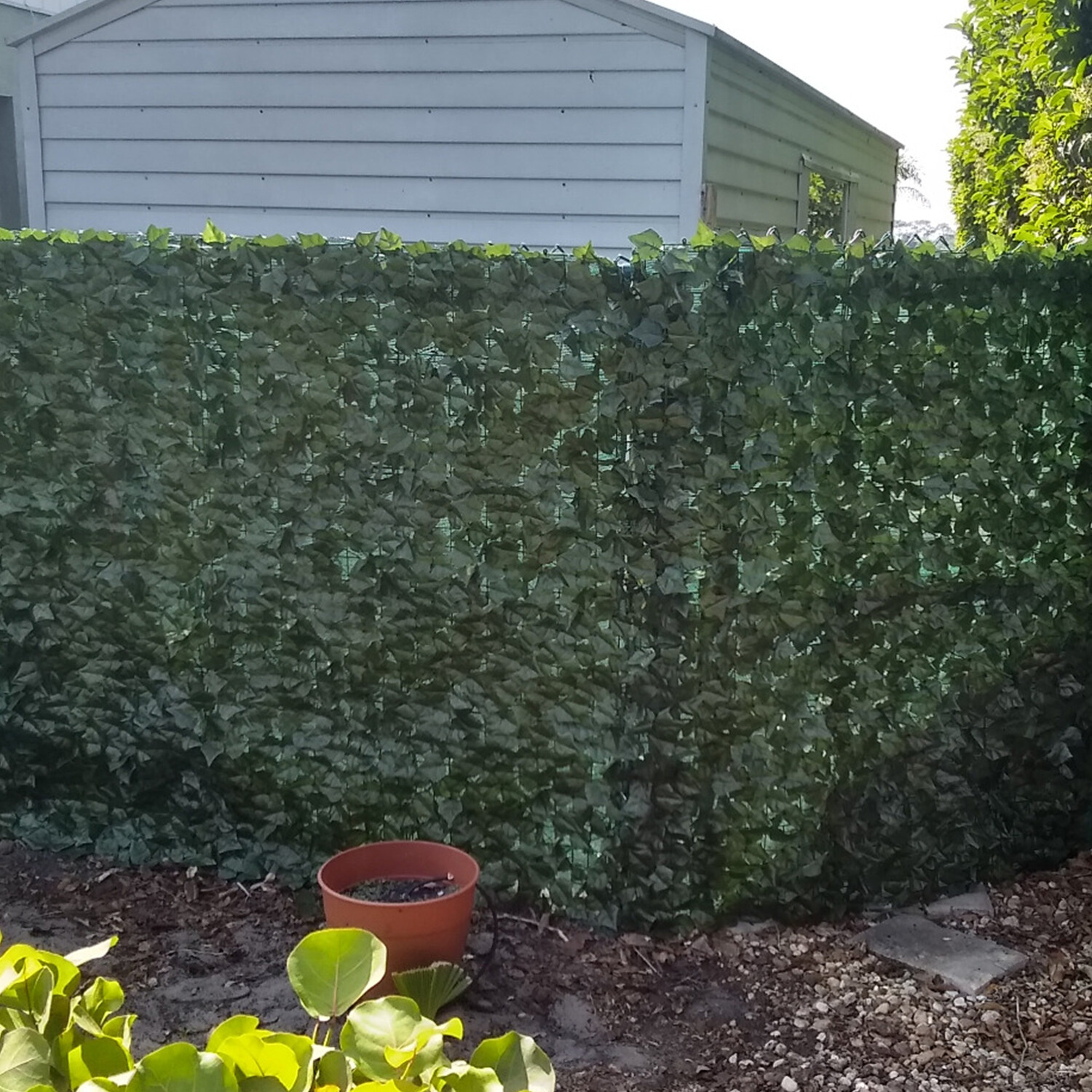 4ft 6ft Artificial Hedge Faux Ivy Leaves Privacy Fence Screen Panel Wall Decor