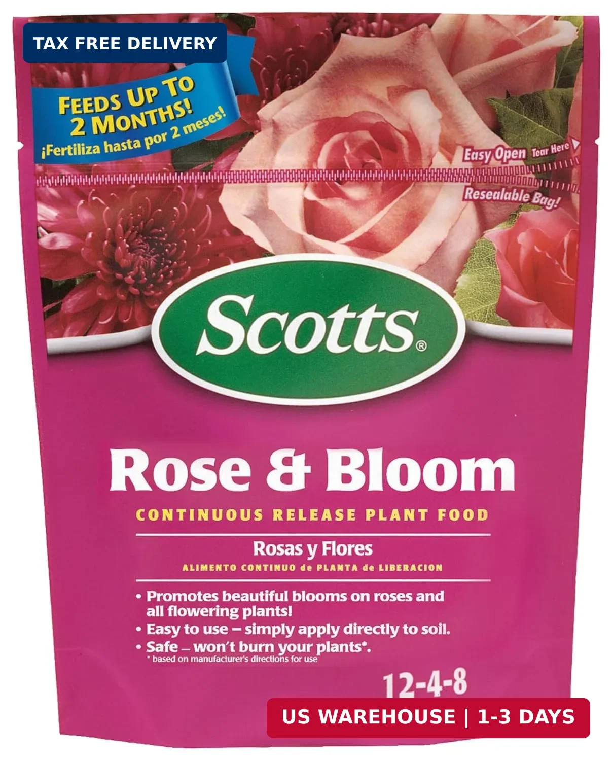 Scotts Rose & Bloom Continuous Release Plant Food, 3 lb