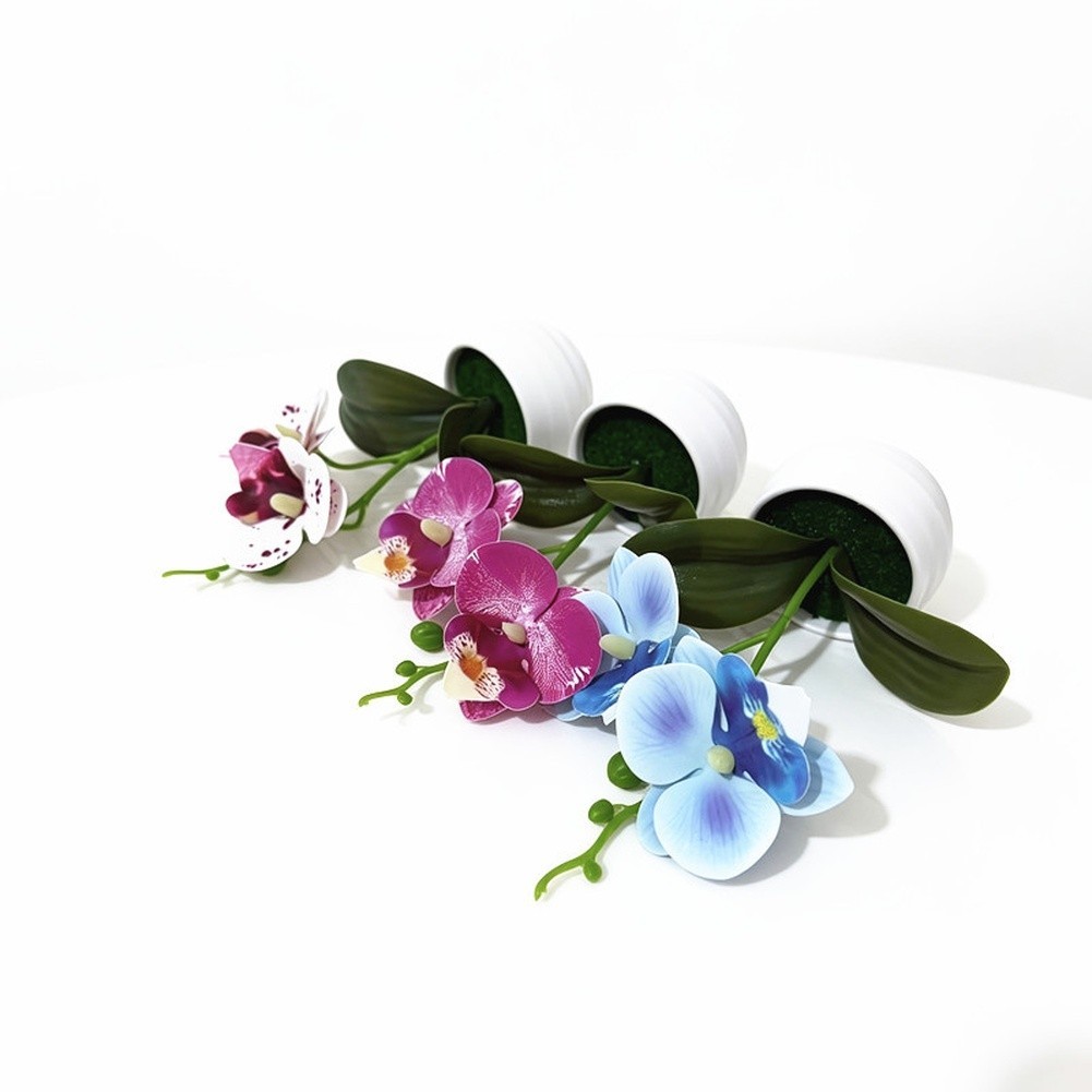 Artificial Phalaenopsis Orchid for Office Home Wedding Photography Props