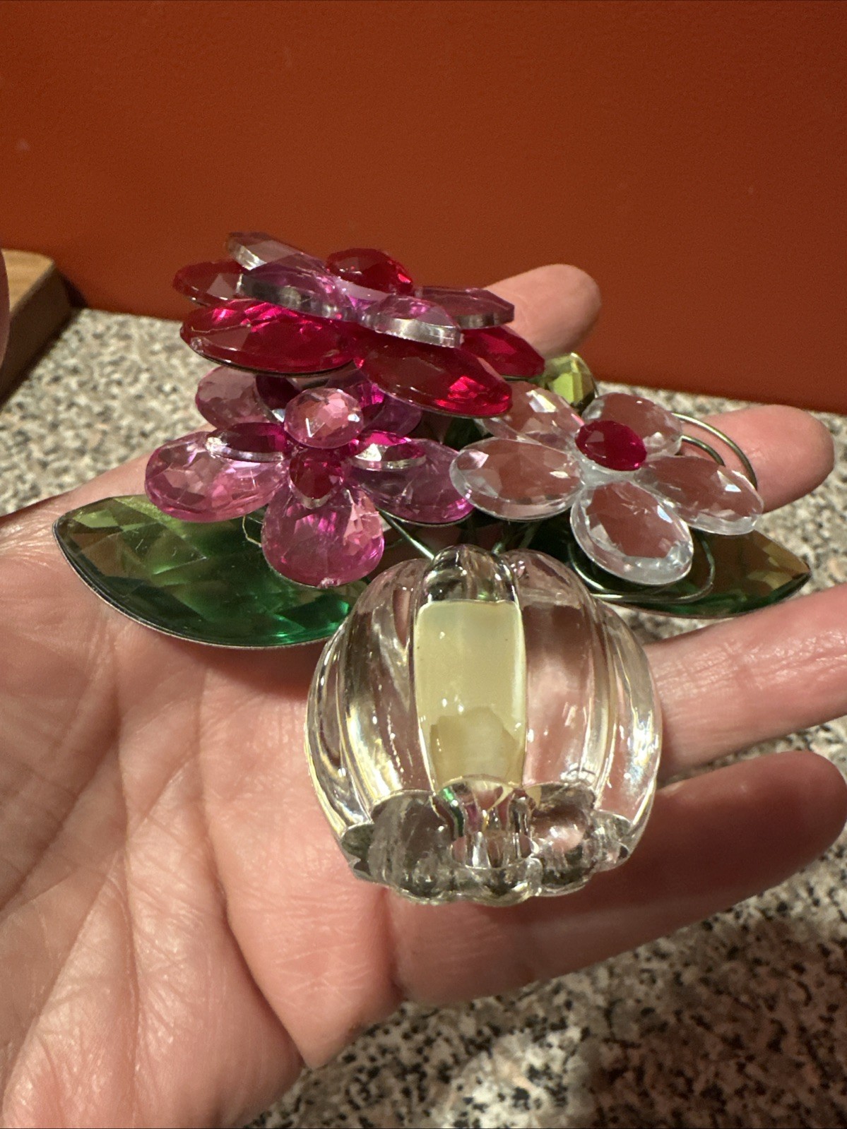 Bouquet Flowers Acrylic And Metal SH7