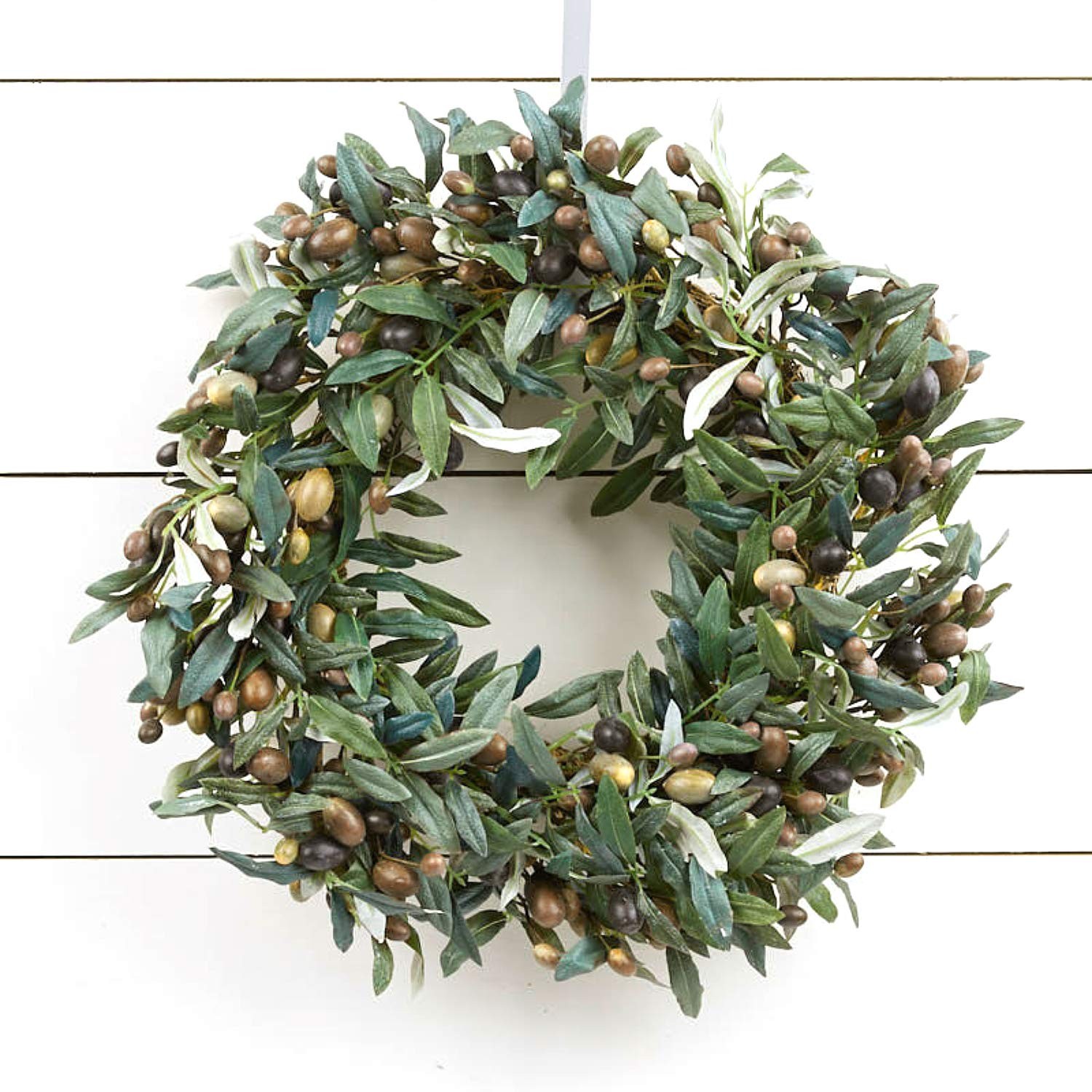 Artificial Olive Branch Stems 30in Farmhouse Decor Vase Filler Greenery 3pc