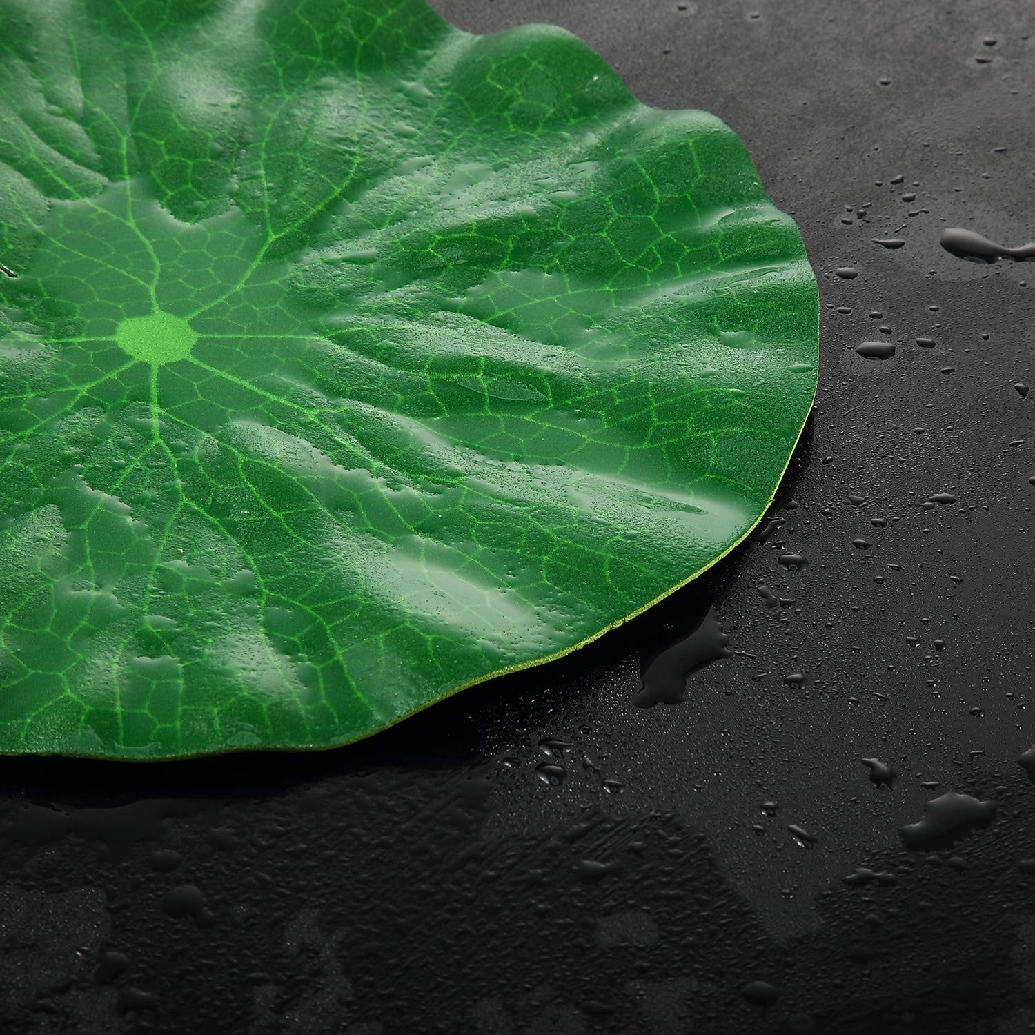 12 Pieces 4 Kinds Artificial Lotus Leaves Floating Foam Ornament Lily Pads Fo…
