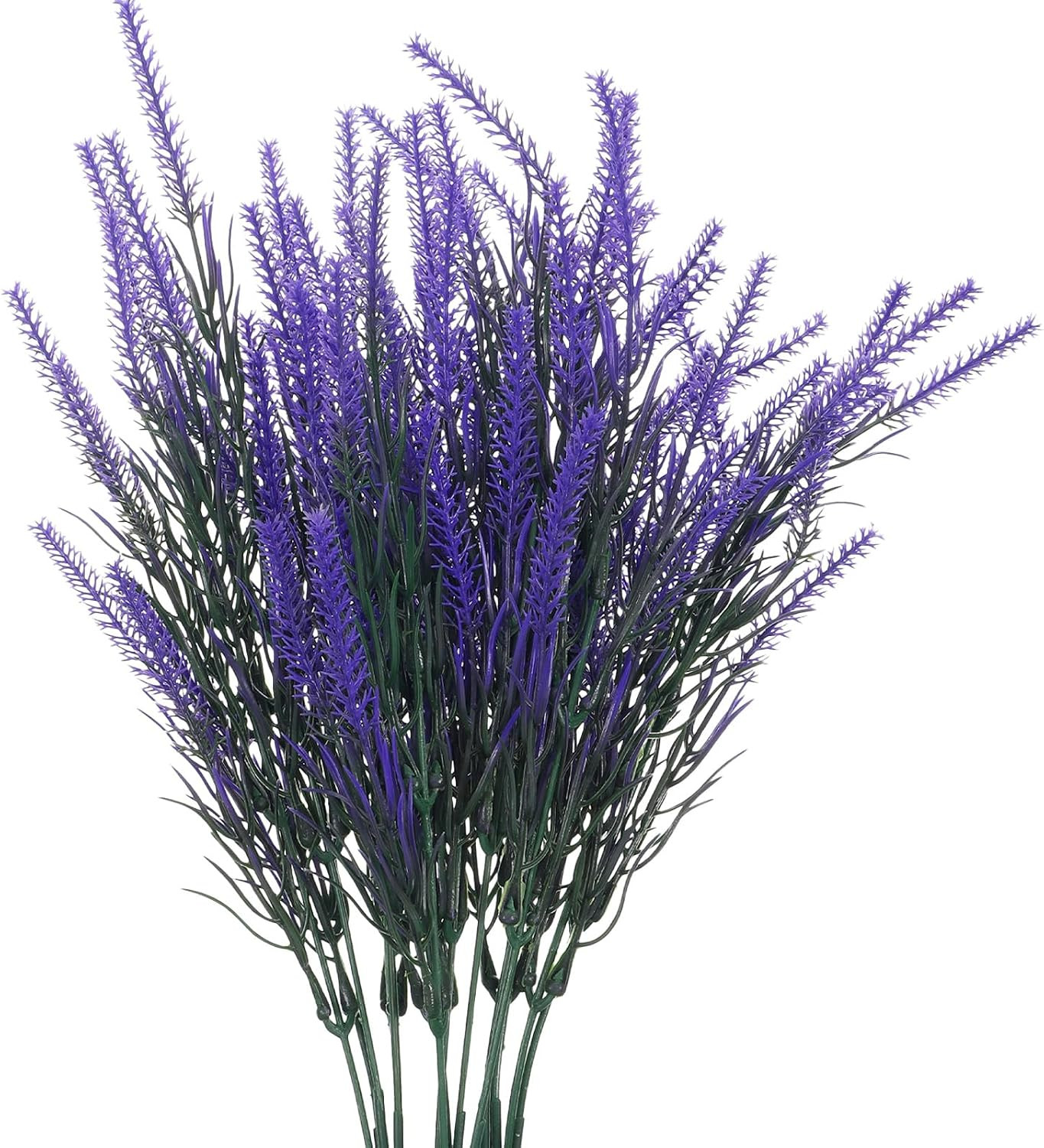 Skrfren 3 Bundles Artificial Lavender Stems, 36Cm, Purple Faux Flowers | Fake Fl