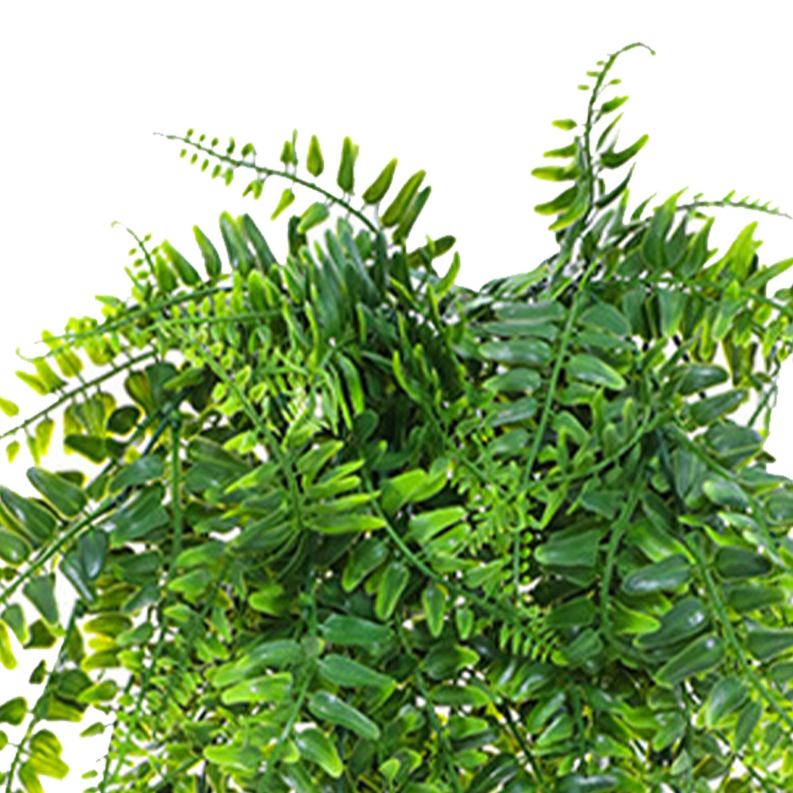 2pcs Artificial Hanging Plants Fern Lifelike Decoration For Home Green 75cm