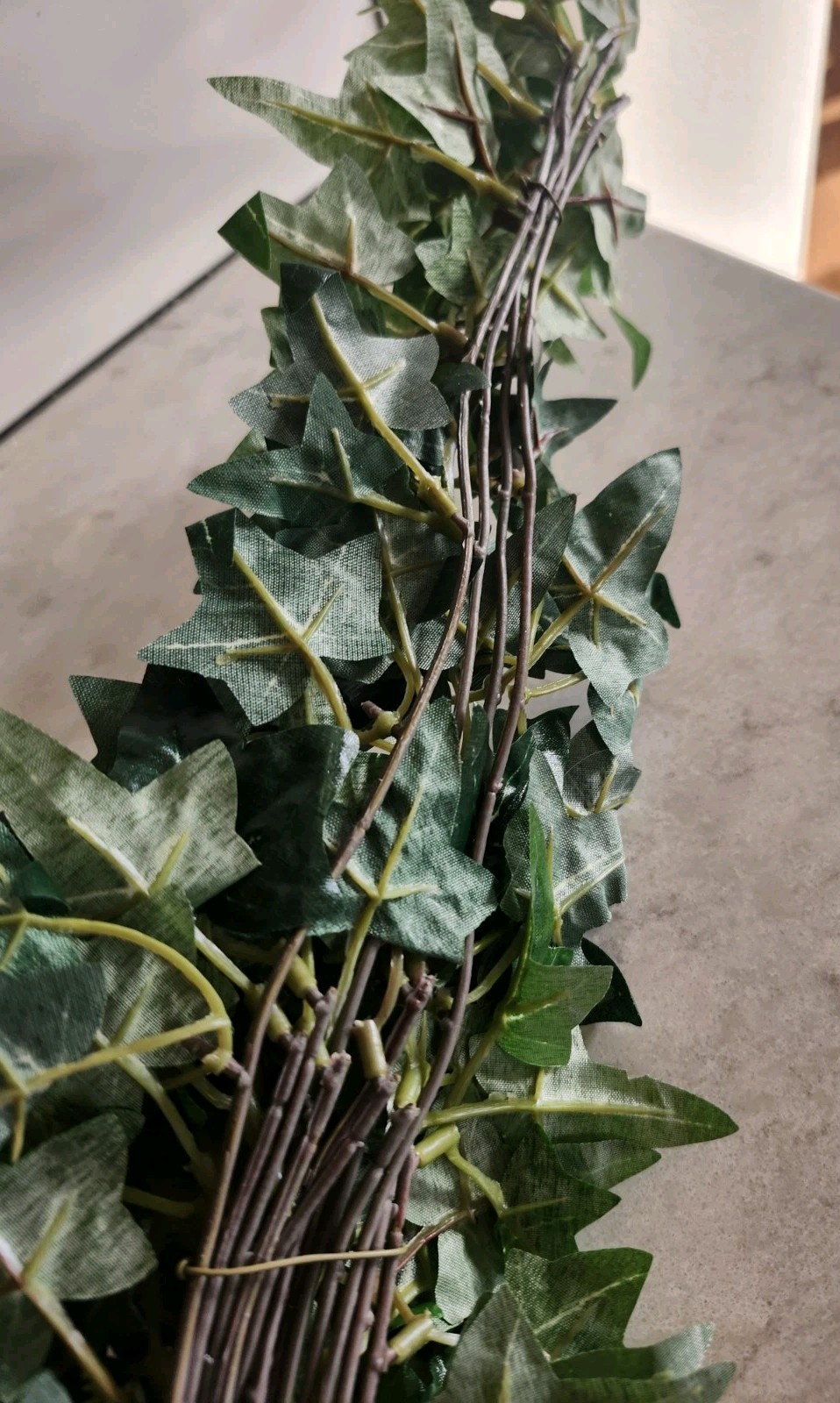 New Artificial Silk Faux Green Ivy Plant Pick Stem Bunch Approx 31″ 14″ Inches