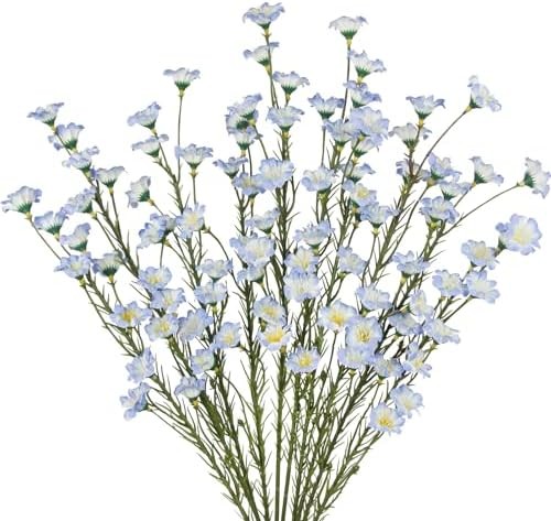 10 Pcs Artificial Wildflowers with Stems Bulk Silk Spring Flowers 21 Inch Fake F