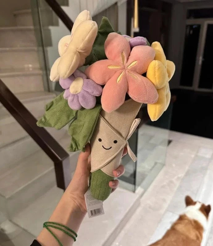 Amuseables Plush Flower Bouquet Soft Toy Stuffed Floral Gift Cute Smile Special