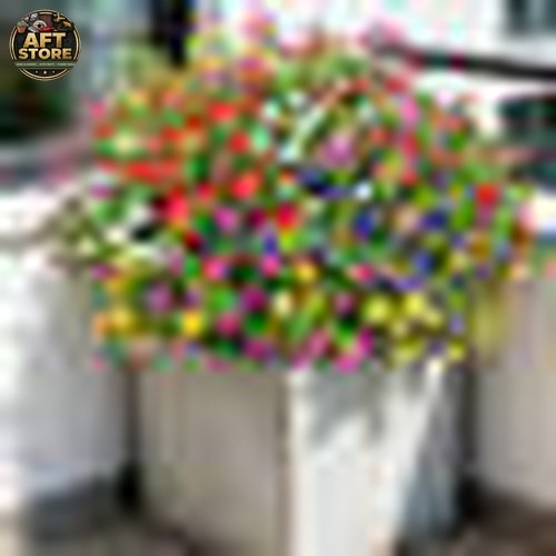 12 Pcs Primrue Artificial Flowers UV Resistant Mix Colors Home Decor