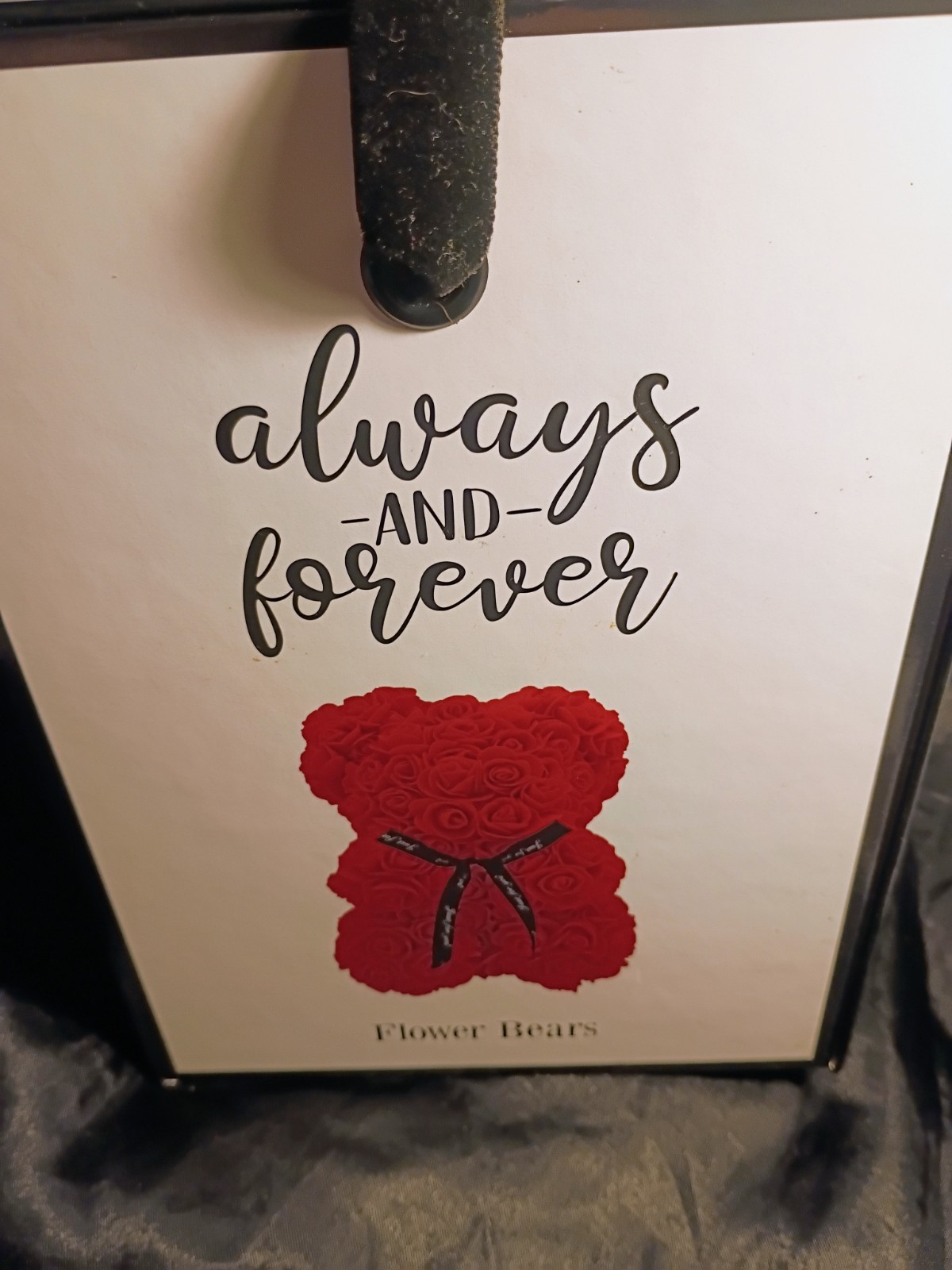 Always & Forever Pink Rose Flower Bear 10″ Gift Boxed Anniversary Valentine