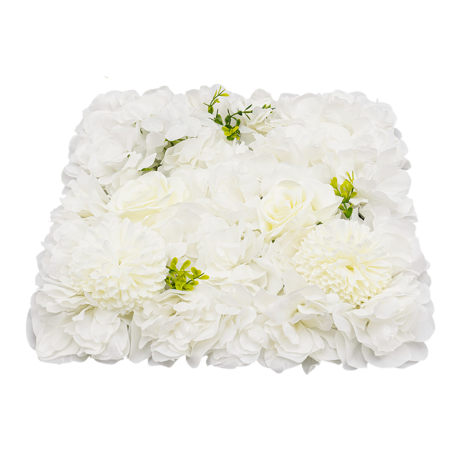 3D Flower Wall Panel-12pcs Artificial Flower Wall Background Silk Rose Mat