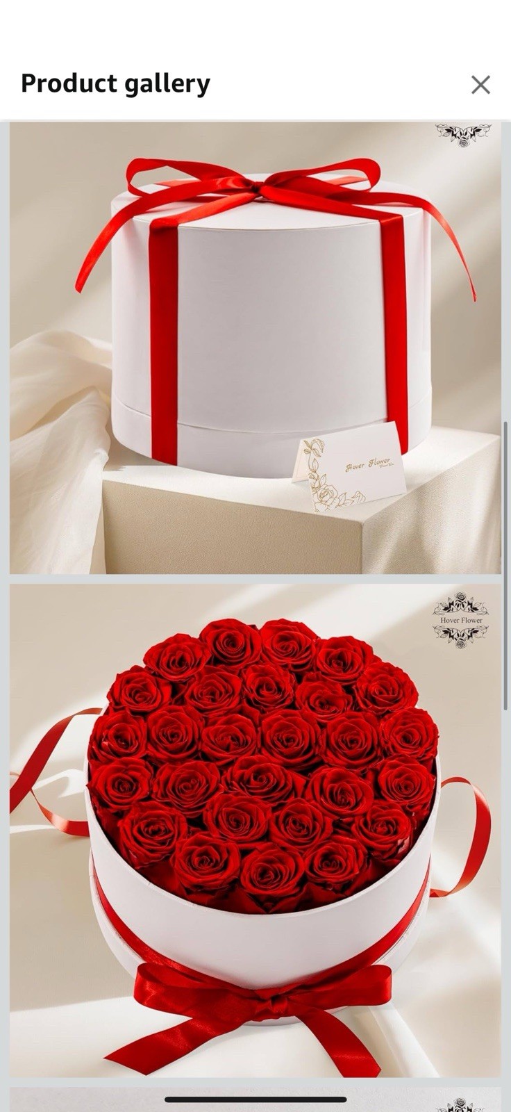 27 Forever Roses in Luxury White Box, Eternal Real Roses Gift for Women,