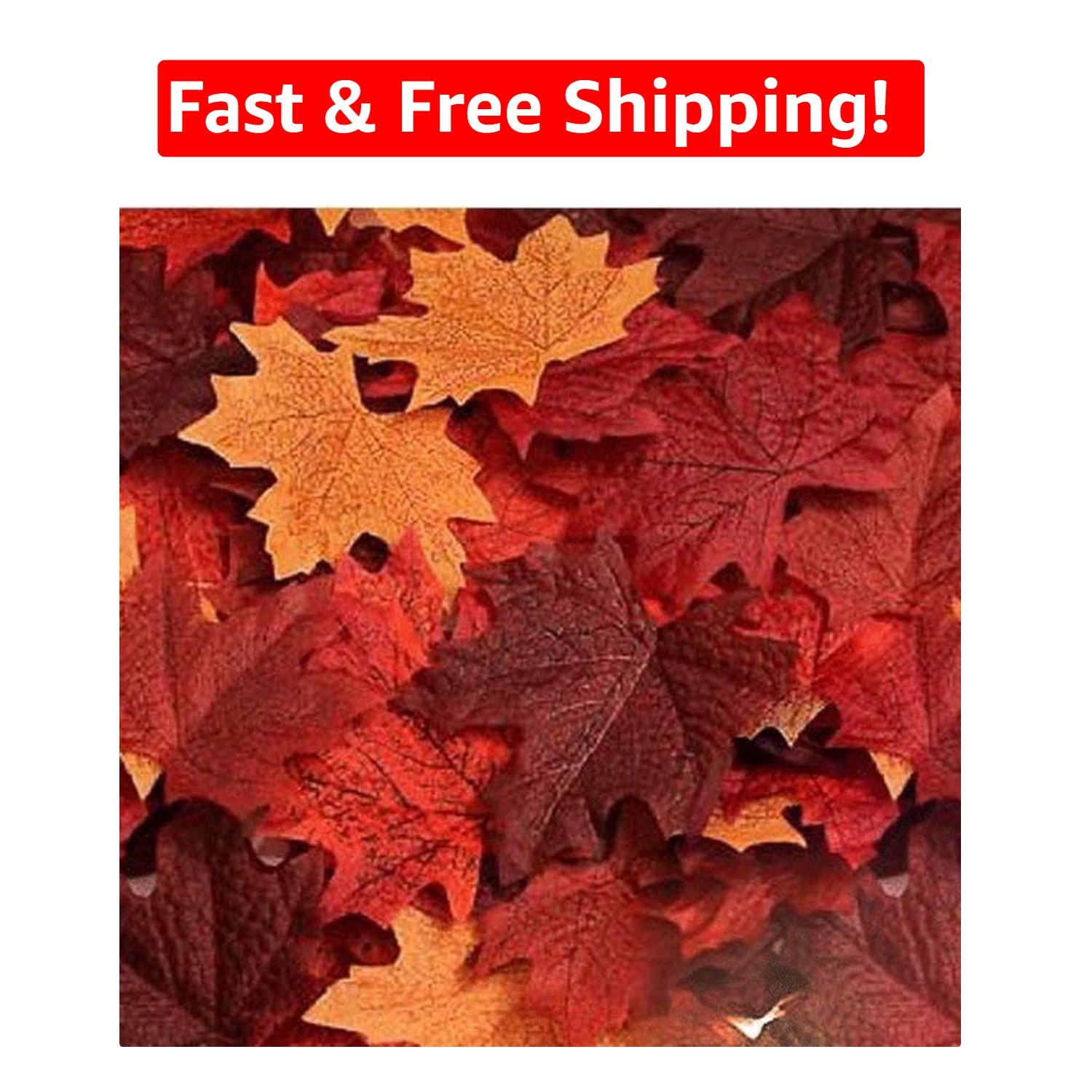 600 Artificial Maple Leaves for Elegant Autumn Wedding and Party Decor