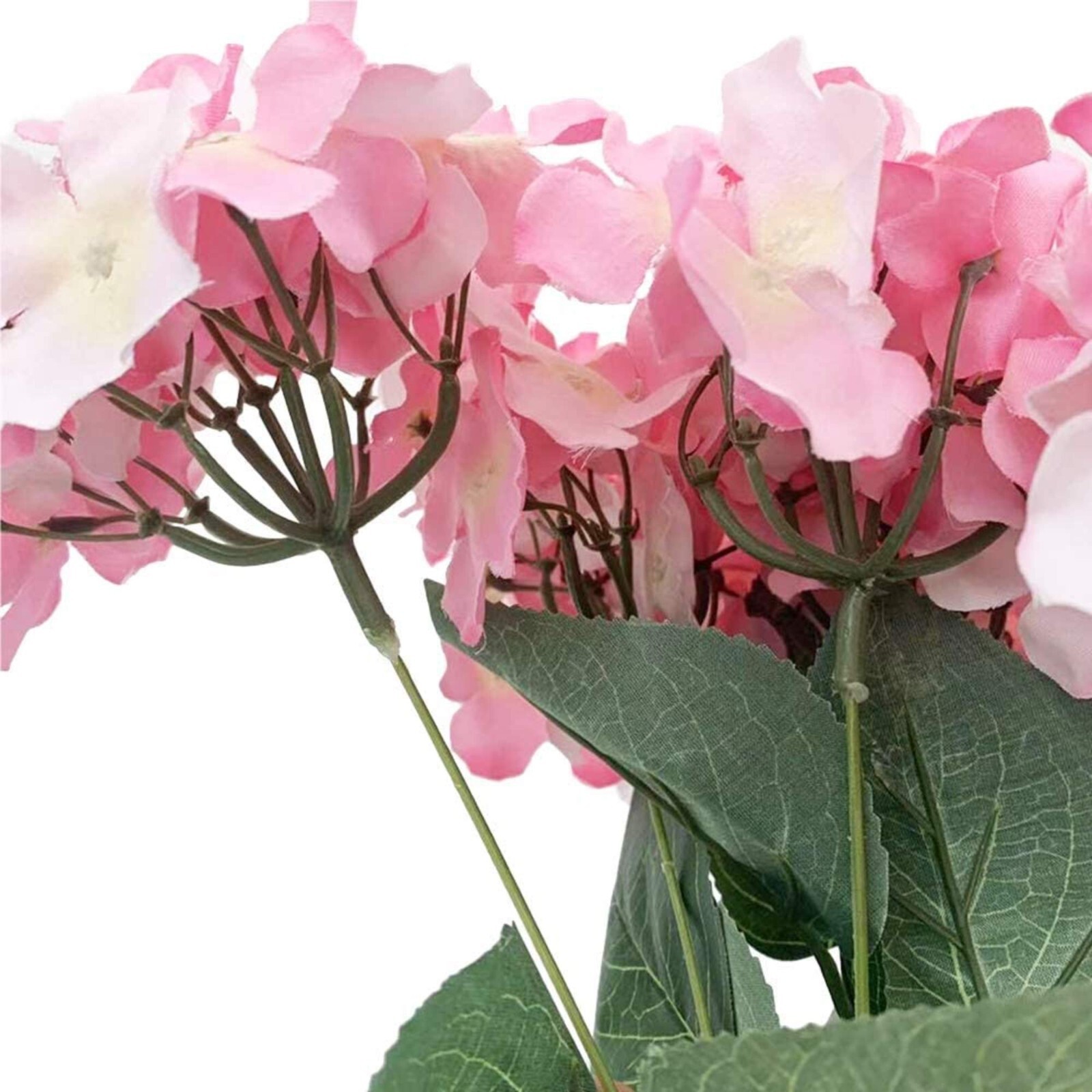 7 Big Head Artificial Hydrangea Flowers Fake Silk Bouquet Flower for Home Hotel
