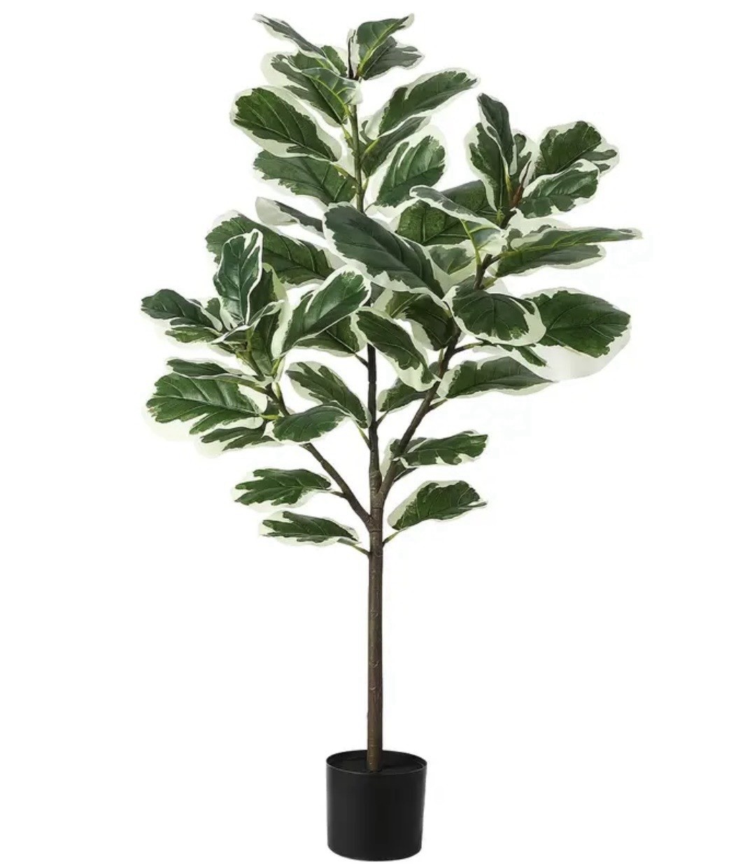 Faux Fiddle Leaf Fig Tree 4.3 Ft. With 46 Fiddle (indoor/outdoor)