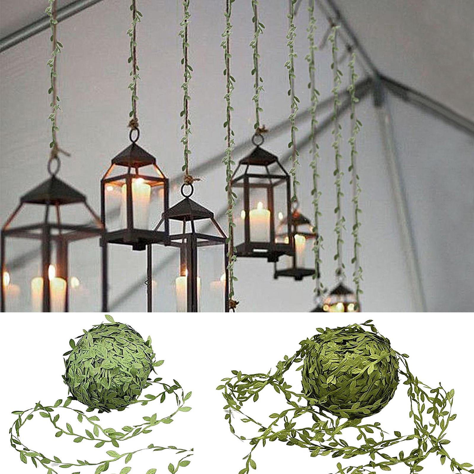 Artificial Greenery Garland Cloth Trailing Vine Leaf Greenery Plants for Wedding
