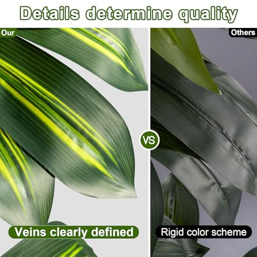 Tall Faux Artificial Trees Large Fake Tree Floor Plastic Big Plants Indoor 7ft
