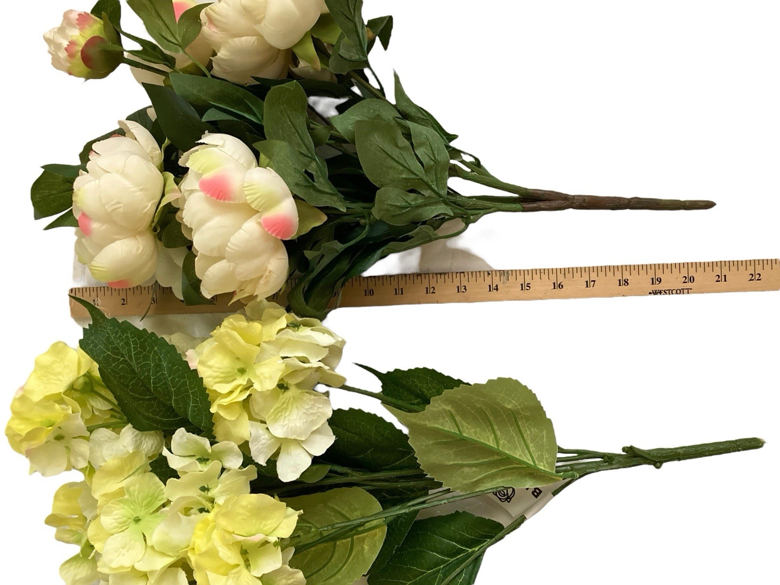 Artificial Silk Flowers Bushes LARGE Blooms Roses Hydrangea Peony Dogwood Decor