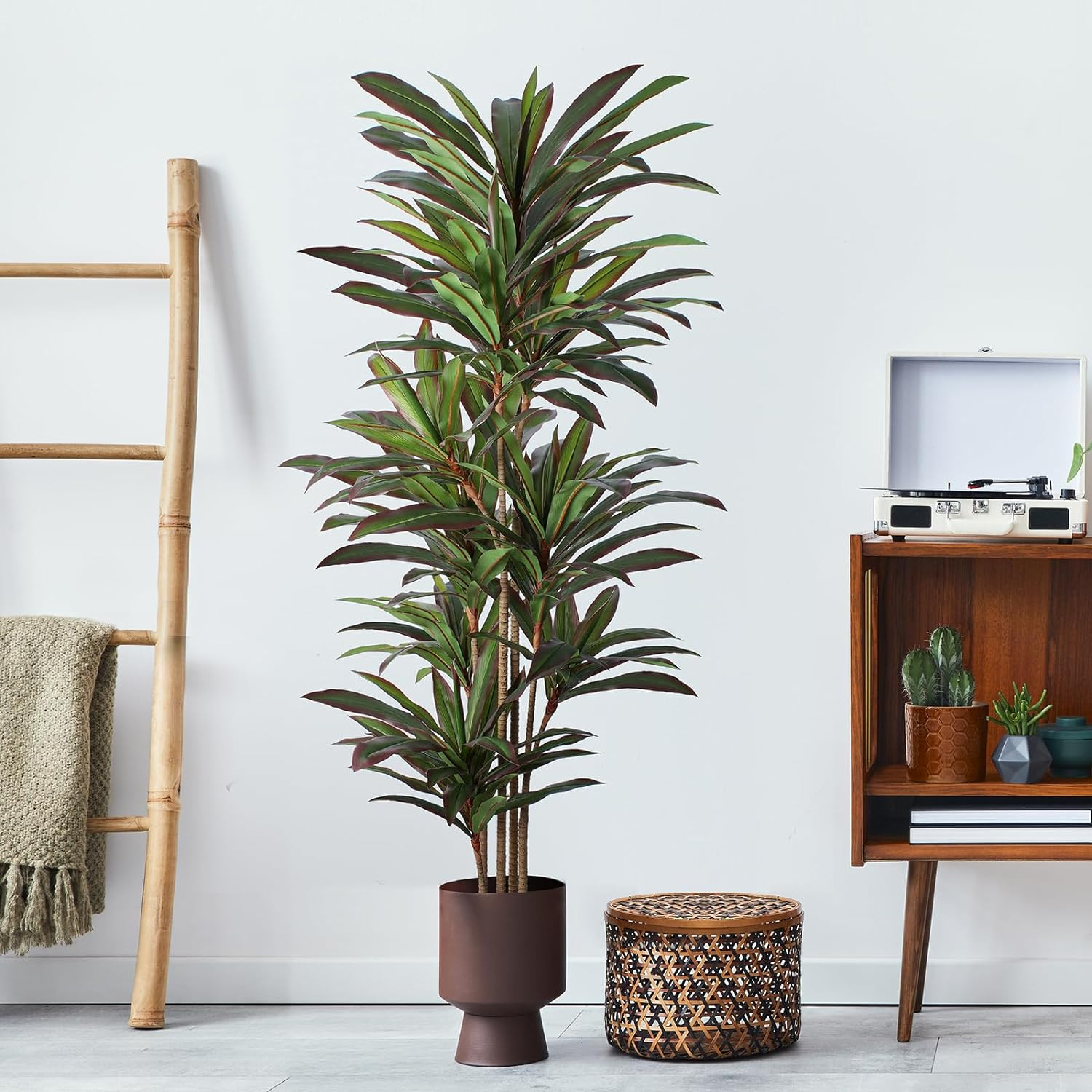 6Ft Dracaena Red Yucca Artificial Plant – Realistic Faux Tree for Home Decor