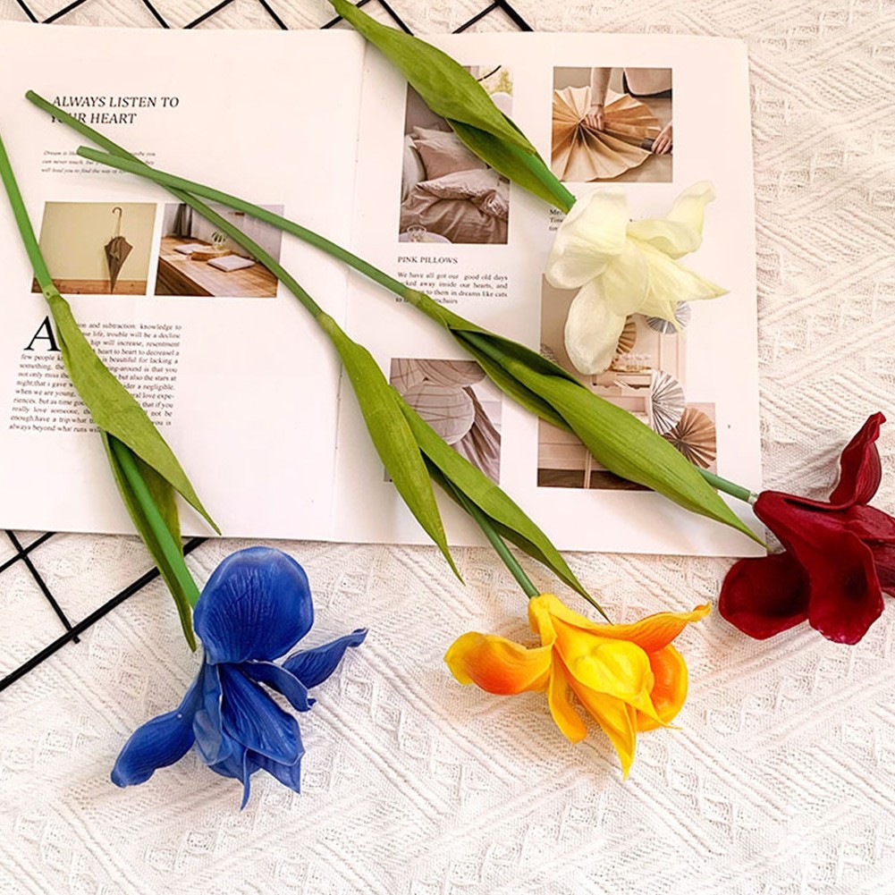 Artificial Iris Flowers for Home and Wedding Decor Beautiful Appearance