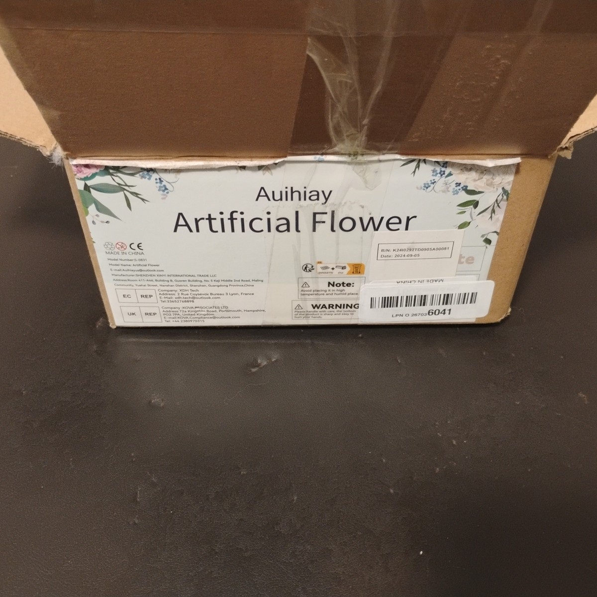 Auihiay White Artificial Flowers New