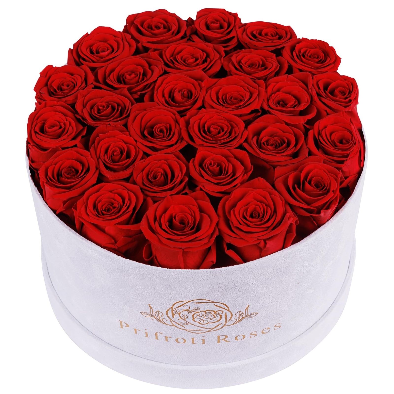 Forever Real Roses in Suede Box – 27-Piece Roses in a Luxury Box – Real Prese…
