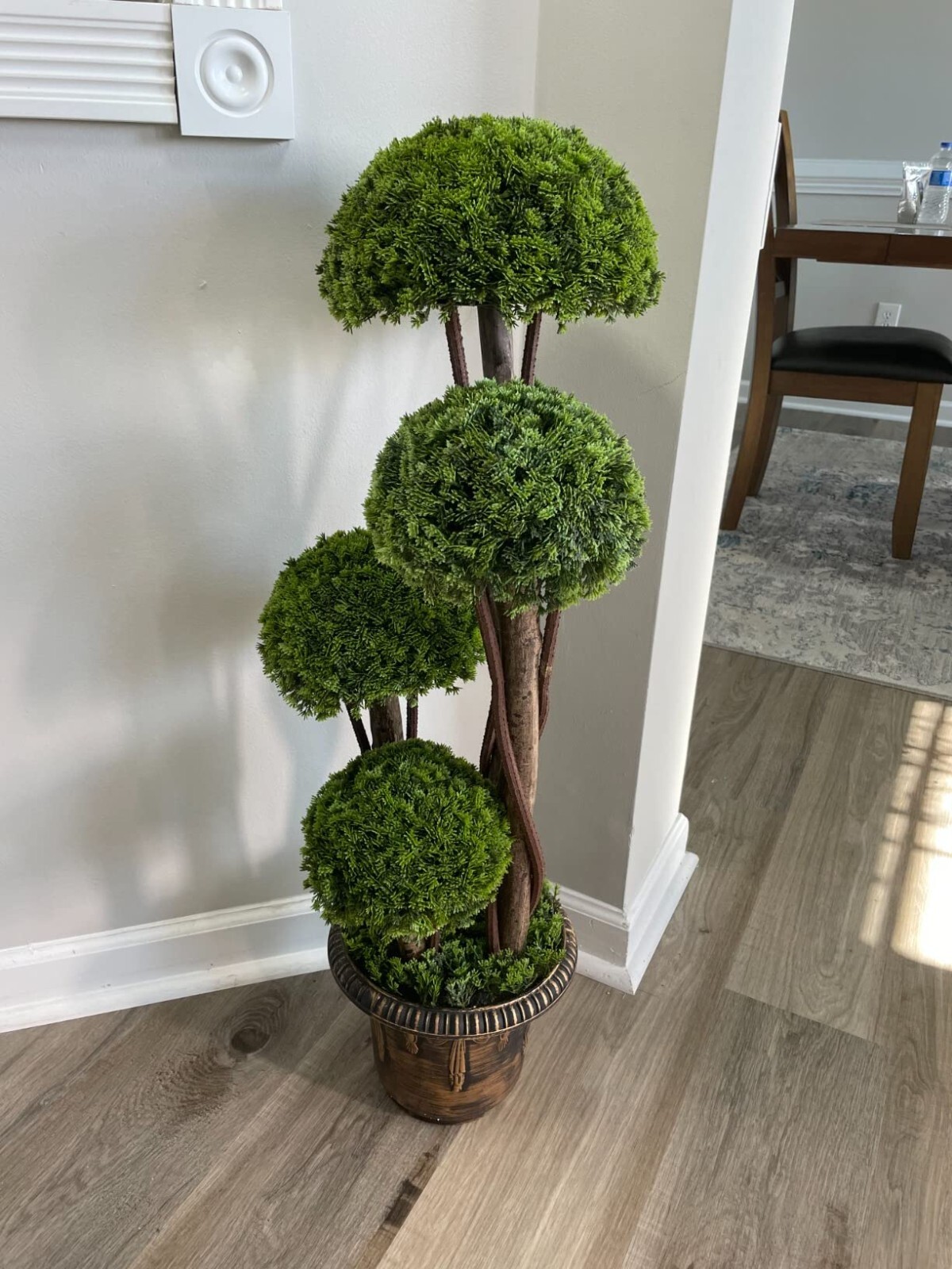 3 Ft Artificial Tree Fake Cedar Tree Faux Cypress Topiary Tree Home Decorative