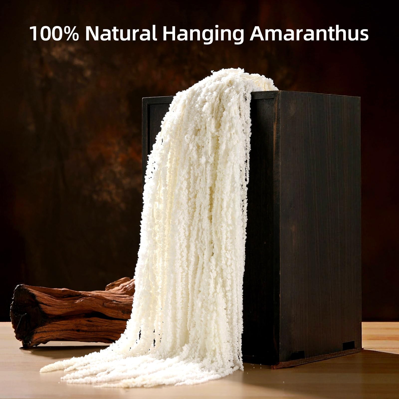 5 PCS Dried Amaranthus Hanging Flowers White 24 Inch Arch Wall Home Decor