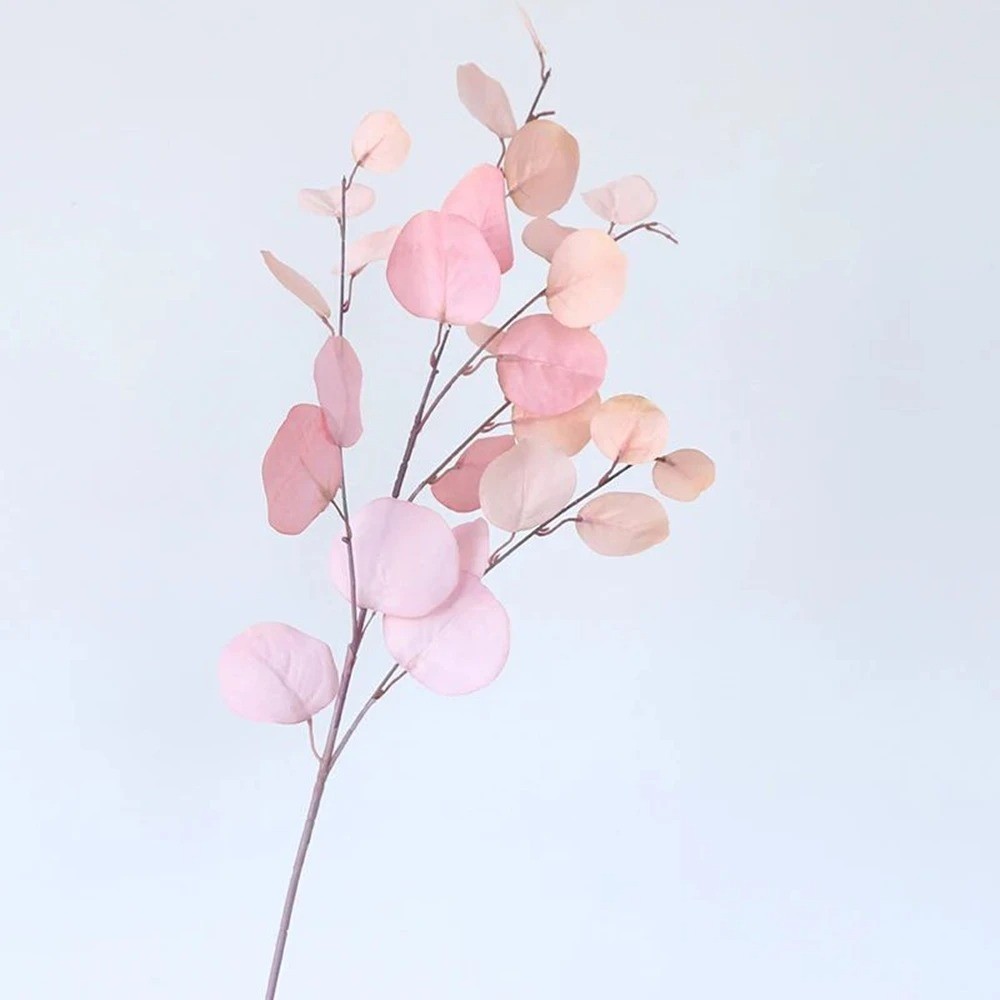Artificial Eucalyptus Long Stem Leaves Money Plant Wall Home Wedding Decor