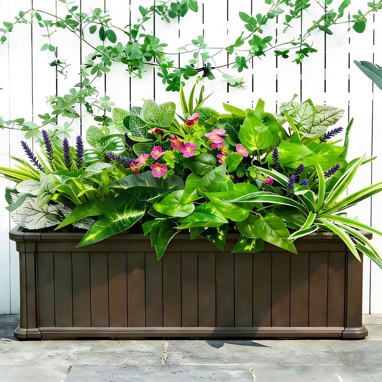 12 Pcs Artificial Plants for Outdoors Faux Greenery Leaves UV Resistant Reali…