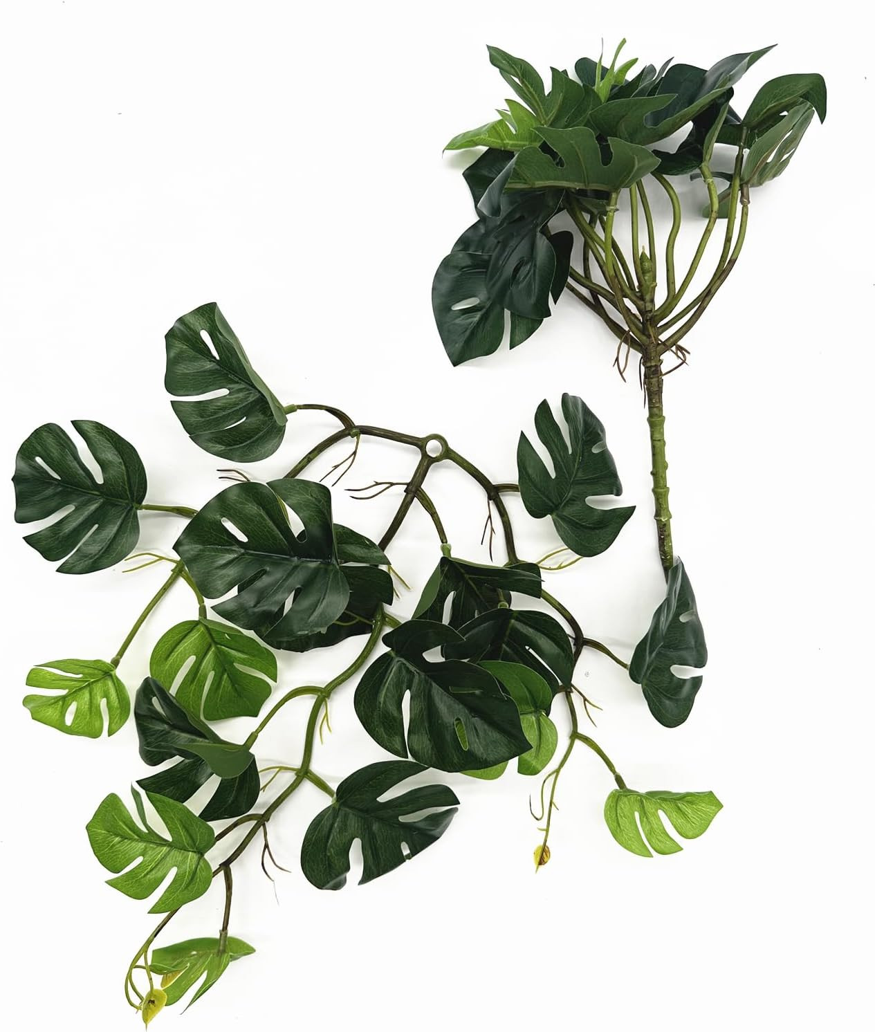Fake Plants Hanging Small Faux Potted Ivy Vine Artificial Monstera Mini Faux …