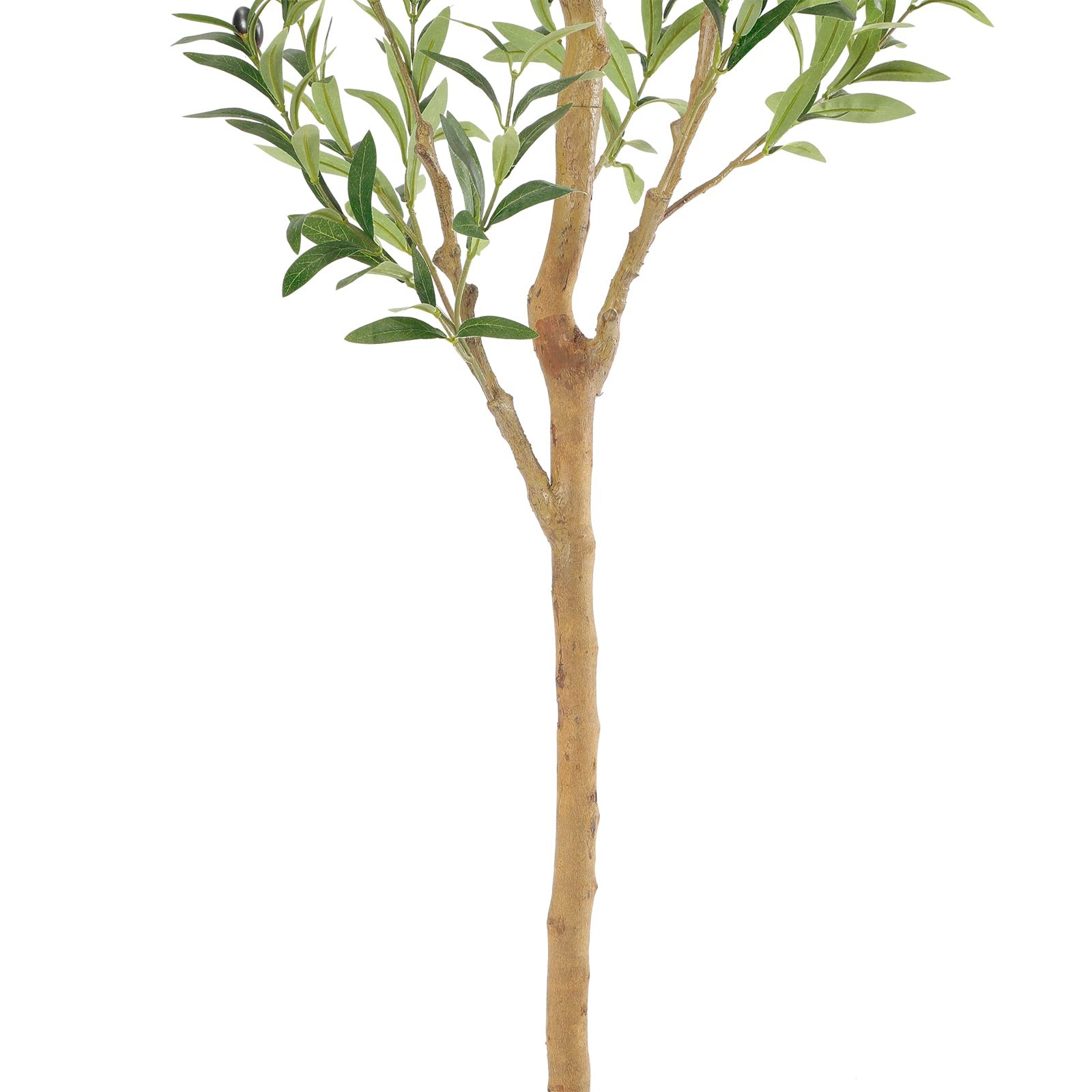 Faux Olive Tree 6ft，Olive Trees Artificial Indoor with Natural Wood Trunk and…