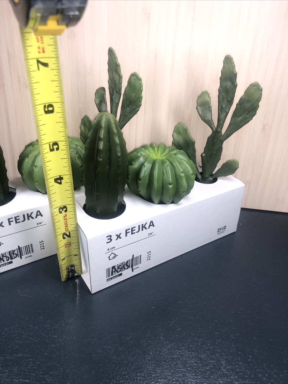 2 Sets Ikea Fejka Miniature Artificial Cactus Plants x 3 Cacti Per Set