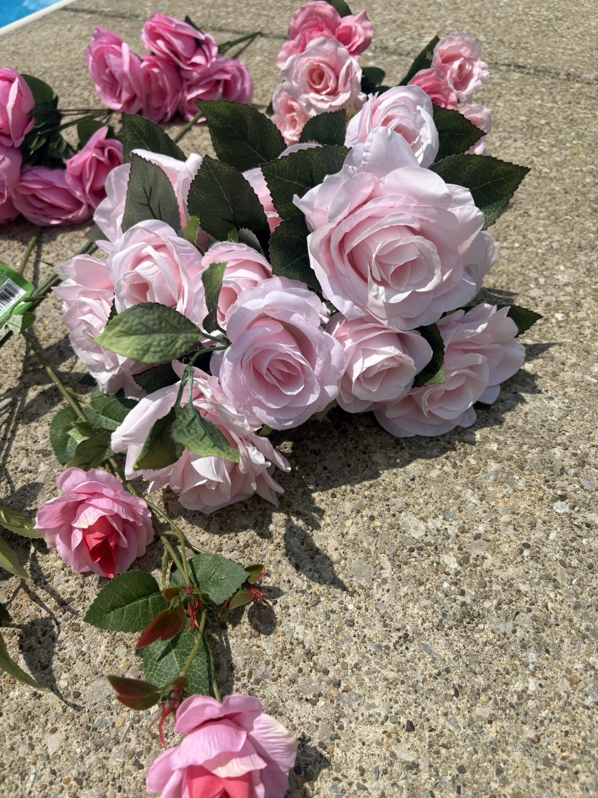 Artificial Flowers Lot Large Mixed Pink Peony And Rose Bundle